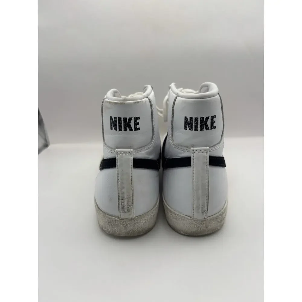 Nike Blazer Mid ‘77 Vintage White And Black Sneakers Men Size 8.5
